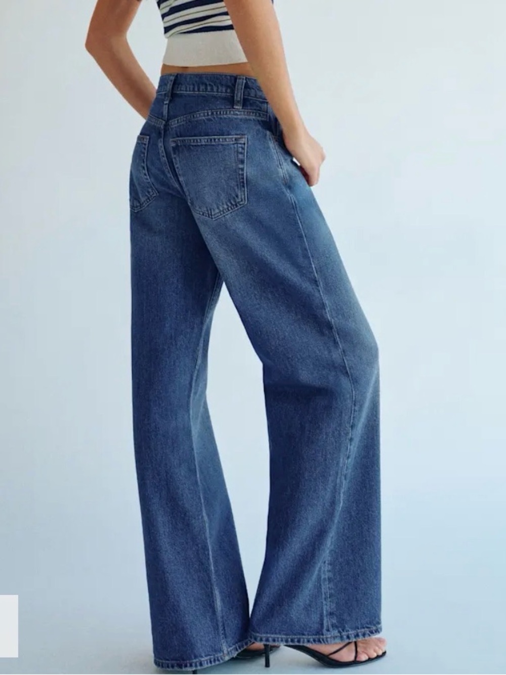 Reformation Cary low rise slouchy wide leg jeans